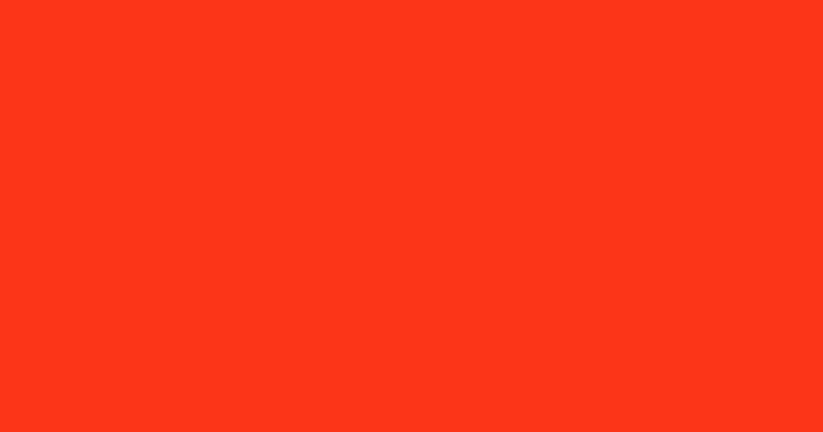#fb3417 orange red color image