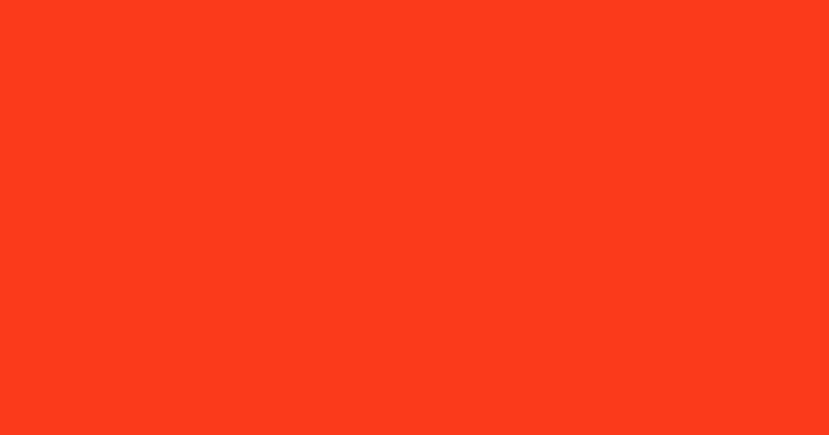 #fb391a orange red color image
