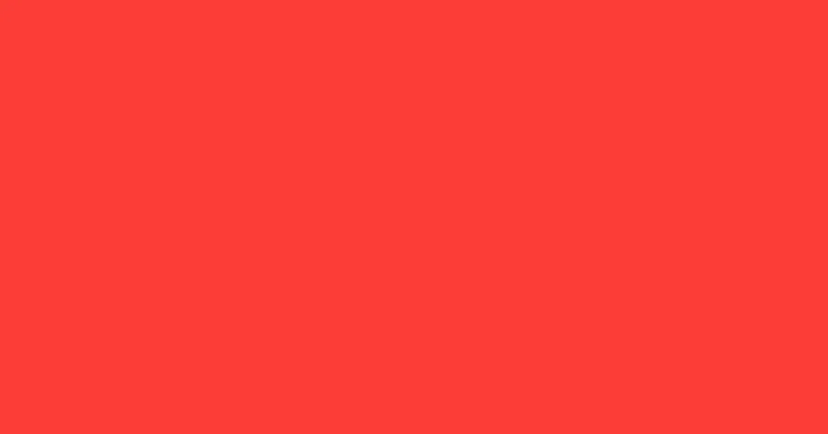 #fb3d36 red orange color image