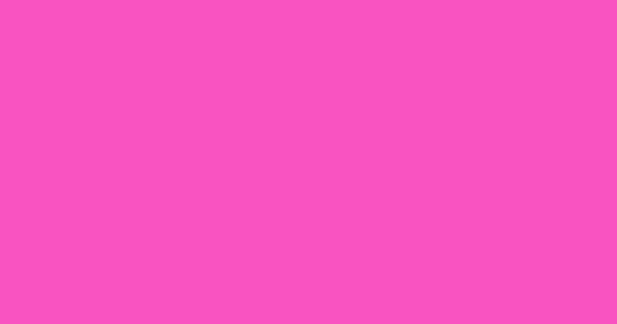 #fb52c0 razzle dazzle rose color image