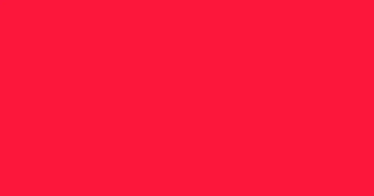 #fc173a torch red color image