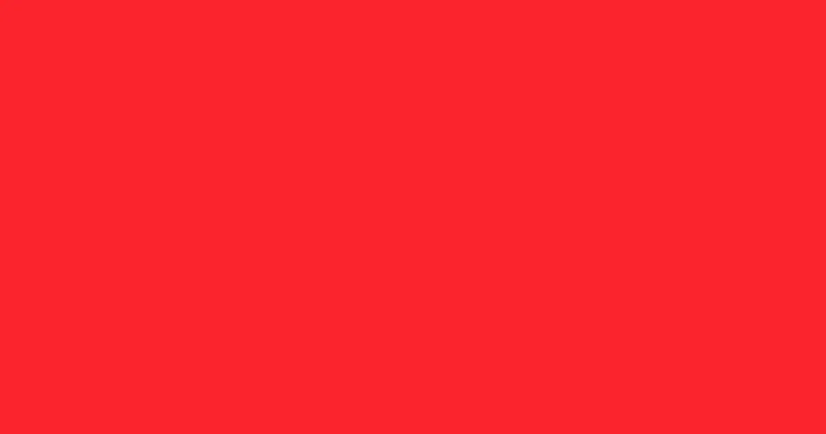 #fc242e orange red color image