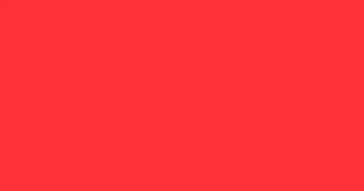 #fc3137 orange red color image