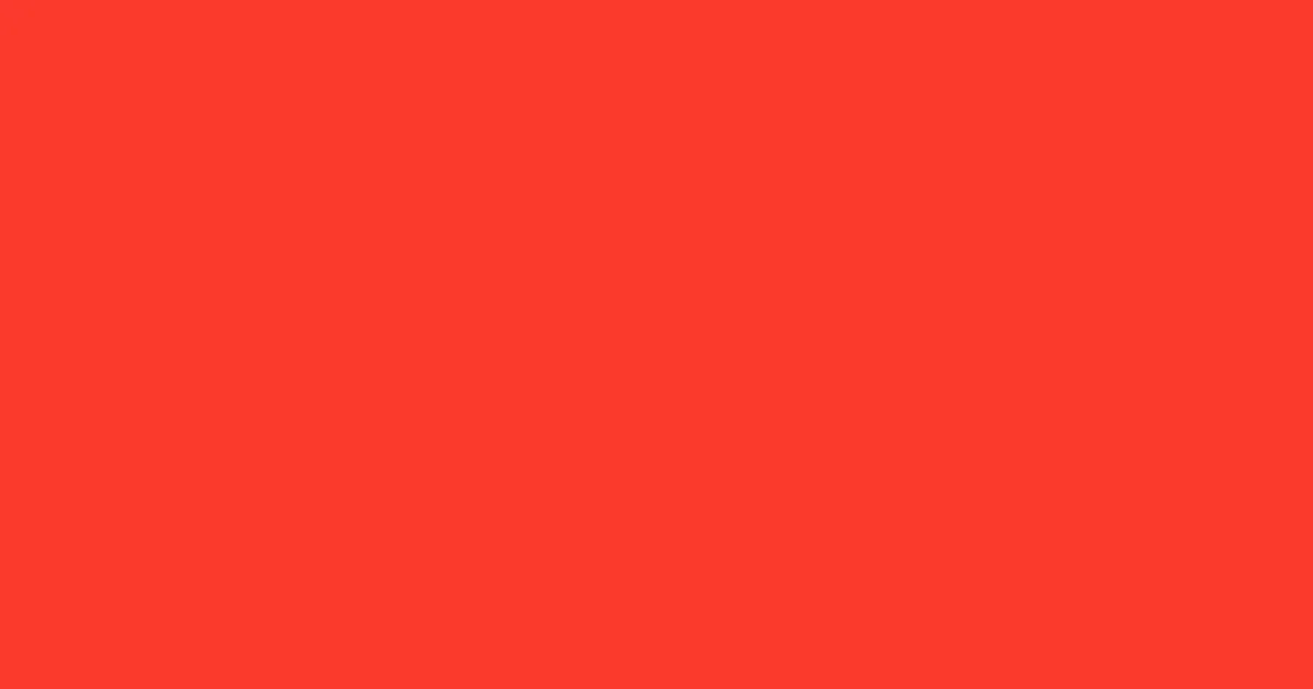 #fc3a2d red orange color image