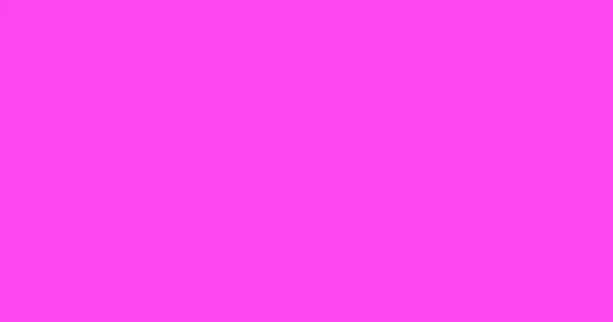 #fc46ef purple pizzazz color image