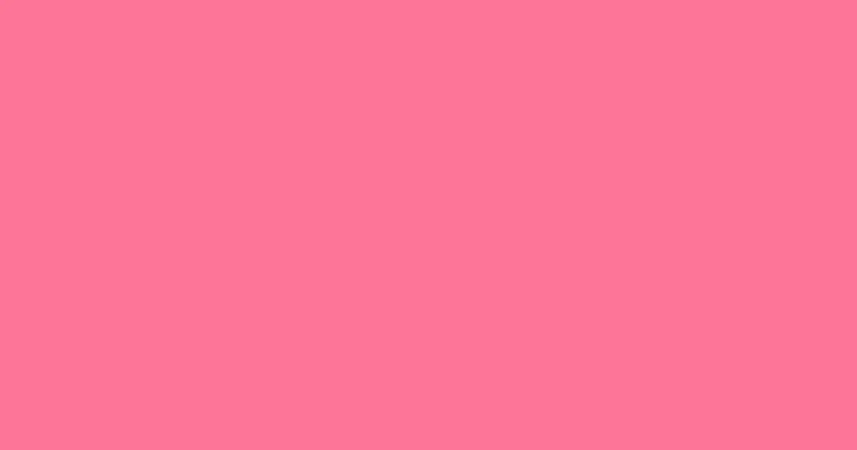 #fc7598 tickle me pink color image