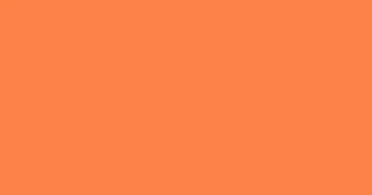 #fc8247 burnt orange color image