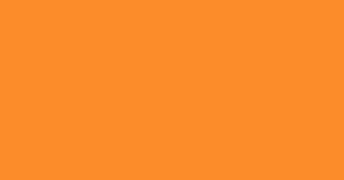 #fc8c2a neon carrot color image