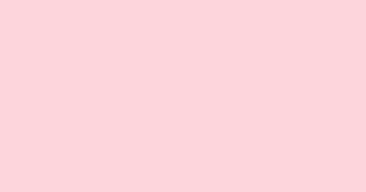 #fcd5da piggy pink color image