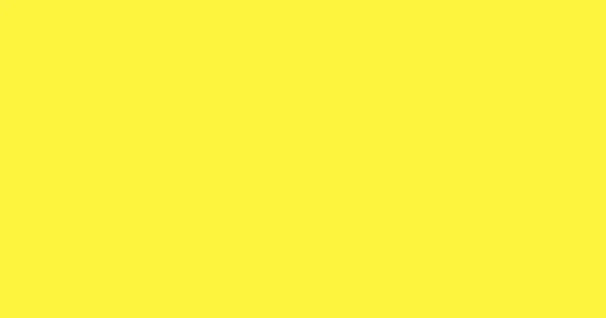 #fcf43f golden fizz color image