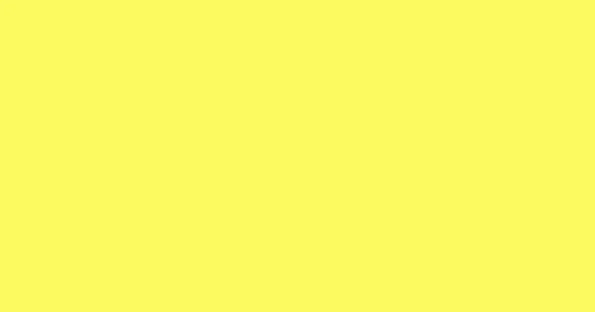 #fcf95e canary color image