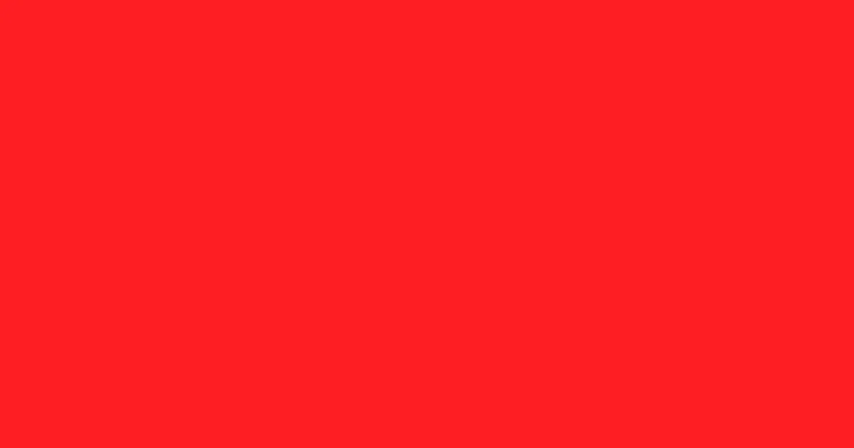 #fe1e24 orange red color image