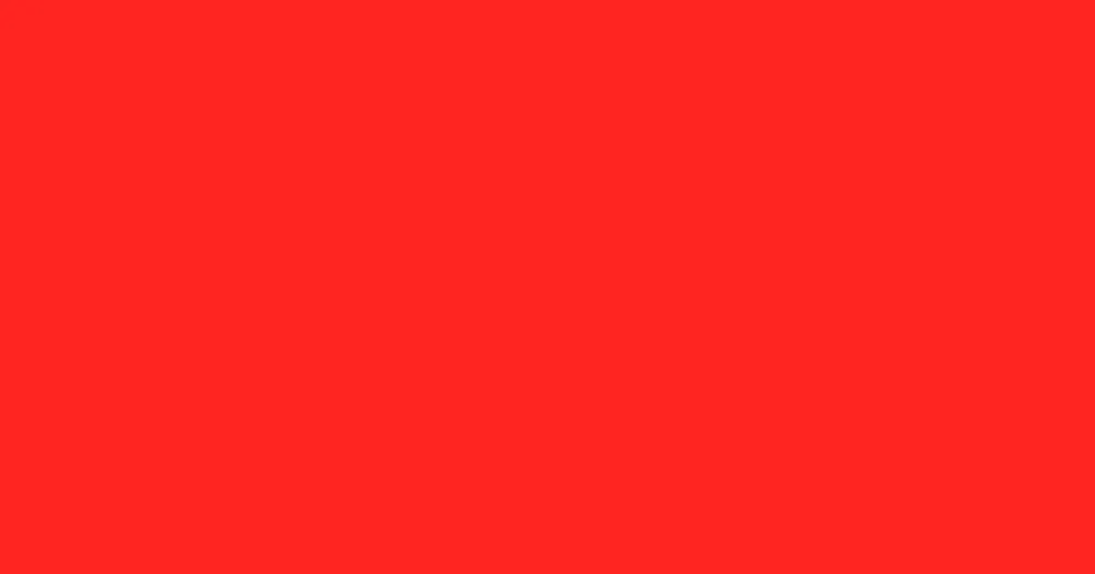 #fe2420 orange red color image