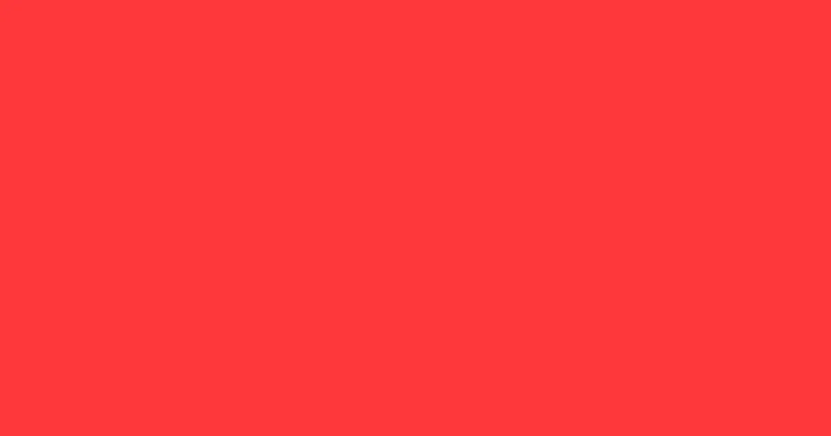 #fe373a red orange color image