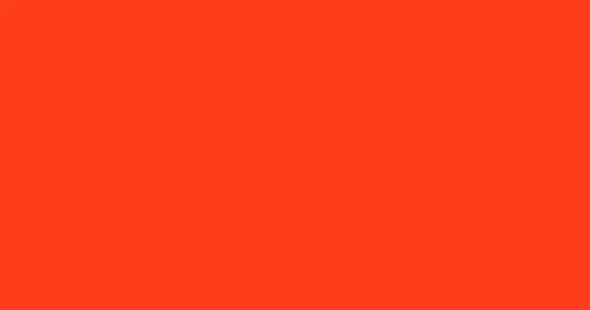 #fe3d1b orange red color image