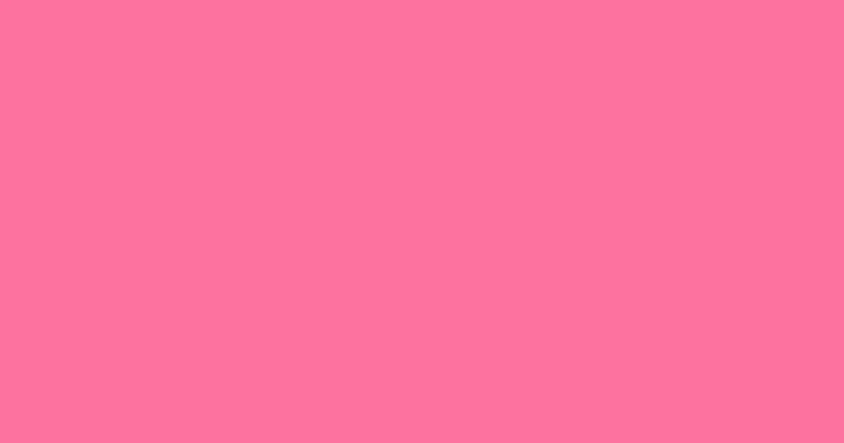 #fe729f tickle me pink color image