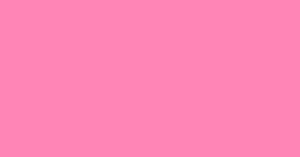 #fe85b5 tickle me pink color image