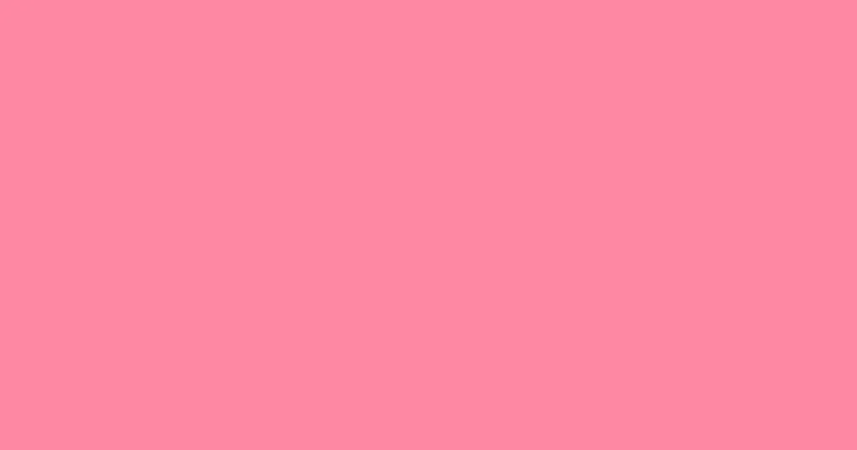 #fe88a2 pink salmon color image