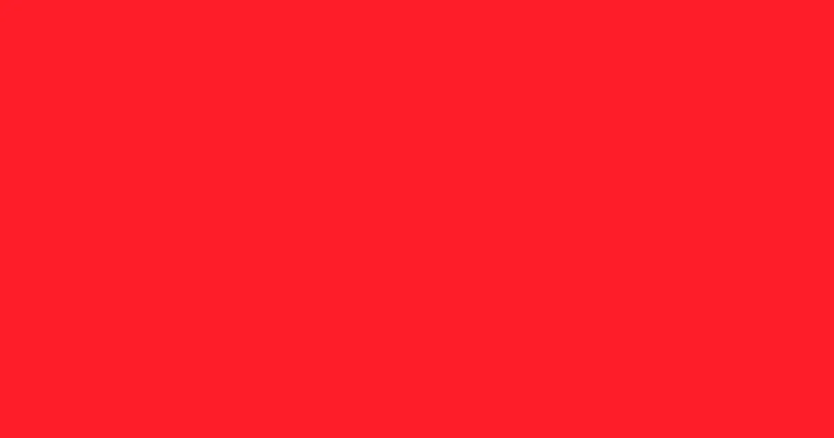 #ff1d2a orange red color image