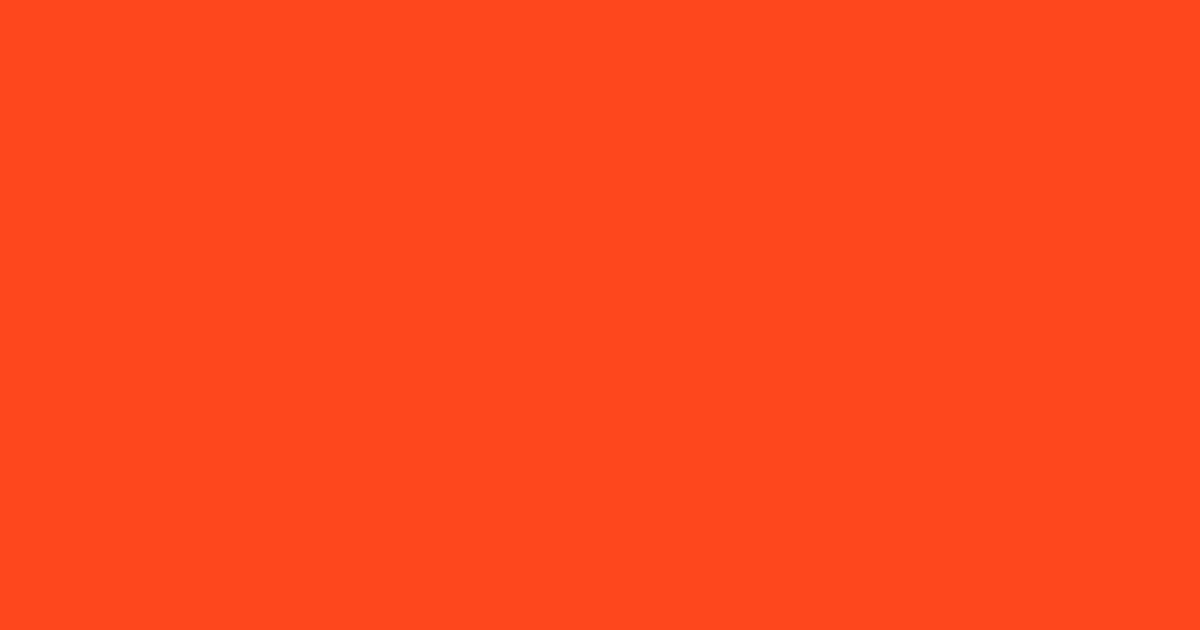 #ff491d red orange color image