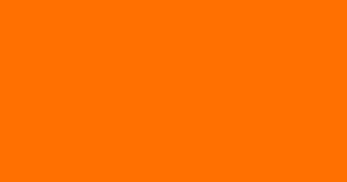 #ff6f01 blaze orange color image