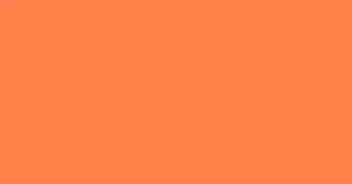 #ff7e4c burnt orange color image