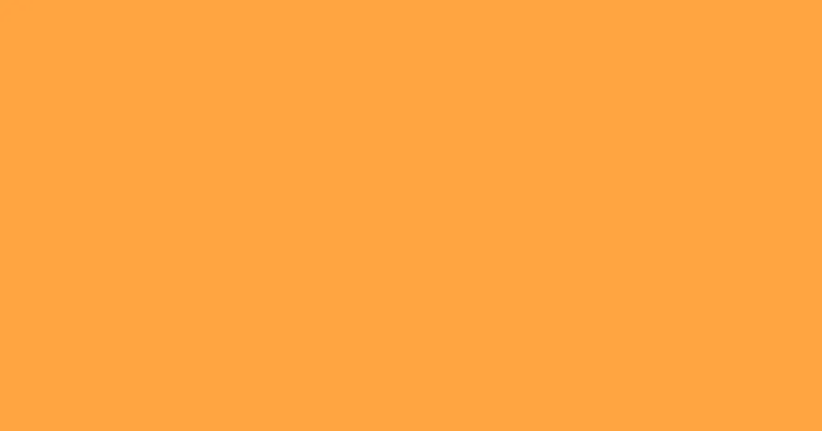 #ffa541 neon carrot color image