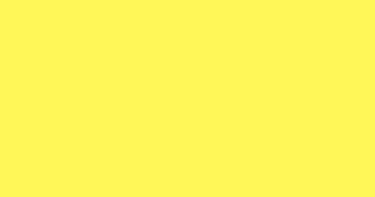 #fff75a lemon yellow color image